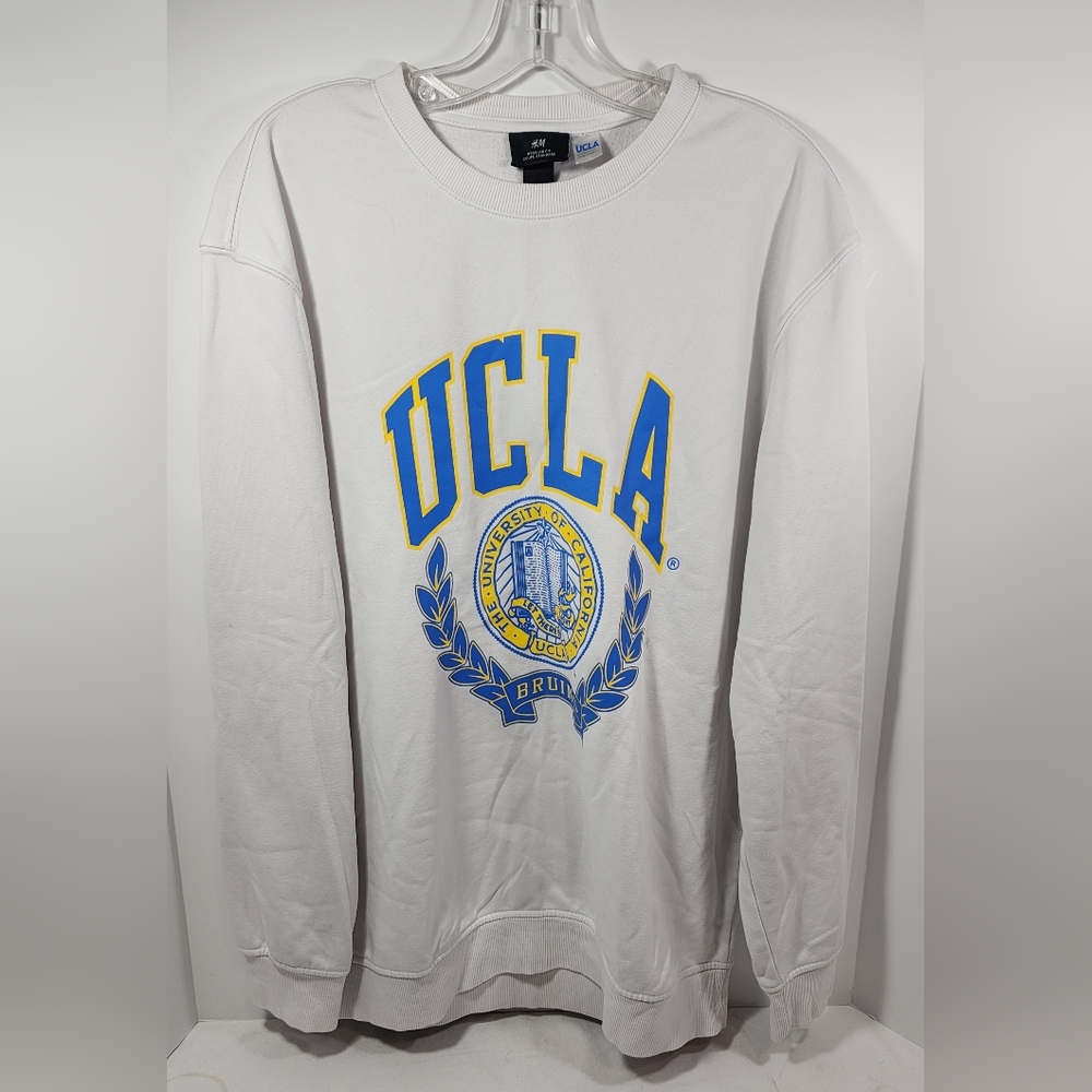 H&M Cream UCLA Logo Sweatshirt